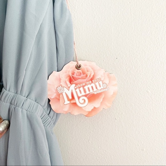 Show Me Your MuMu Steel Blue Heather Halter Dress - Picture 5 of 8